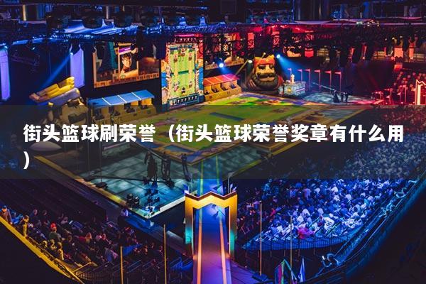 街頭籃球刷榮譽（街頭籃球榮譽獎章有什么用）