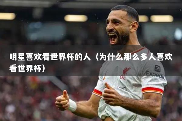 明星喜歡看世界杯的人（為什么那么多人喜歡看世界杯）