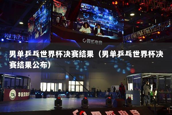 男單乒乓世界杯決賽結果（男單乒乓世界杯決賽結果公布）