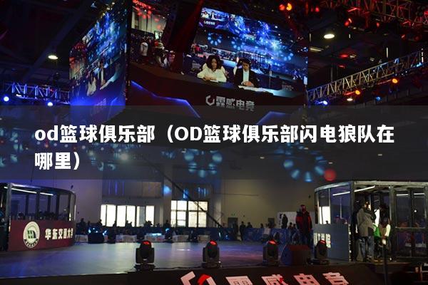 od籃球俱樂(lè)部（OD籃球俱樂(lè)部閃電狼隊(duì)在哪里）